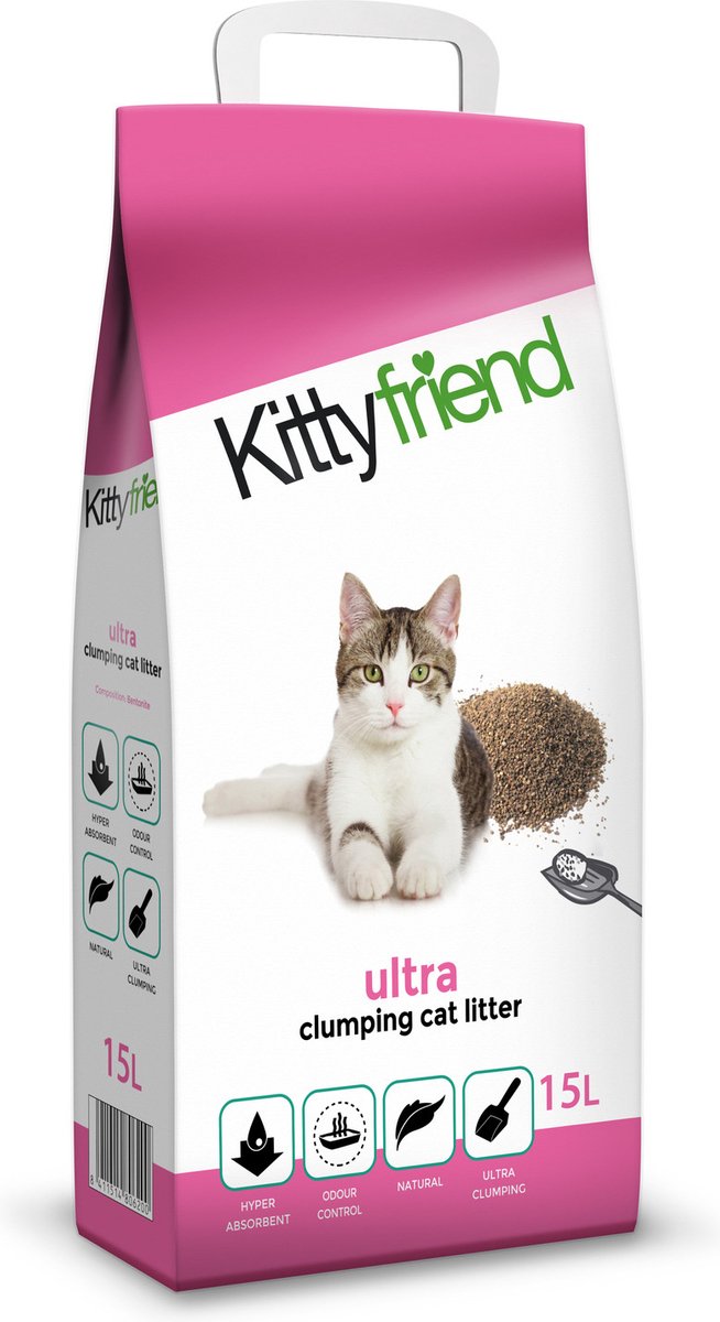  Kitty Friend Ultra Kattenbakvulling 15 Liter