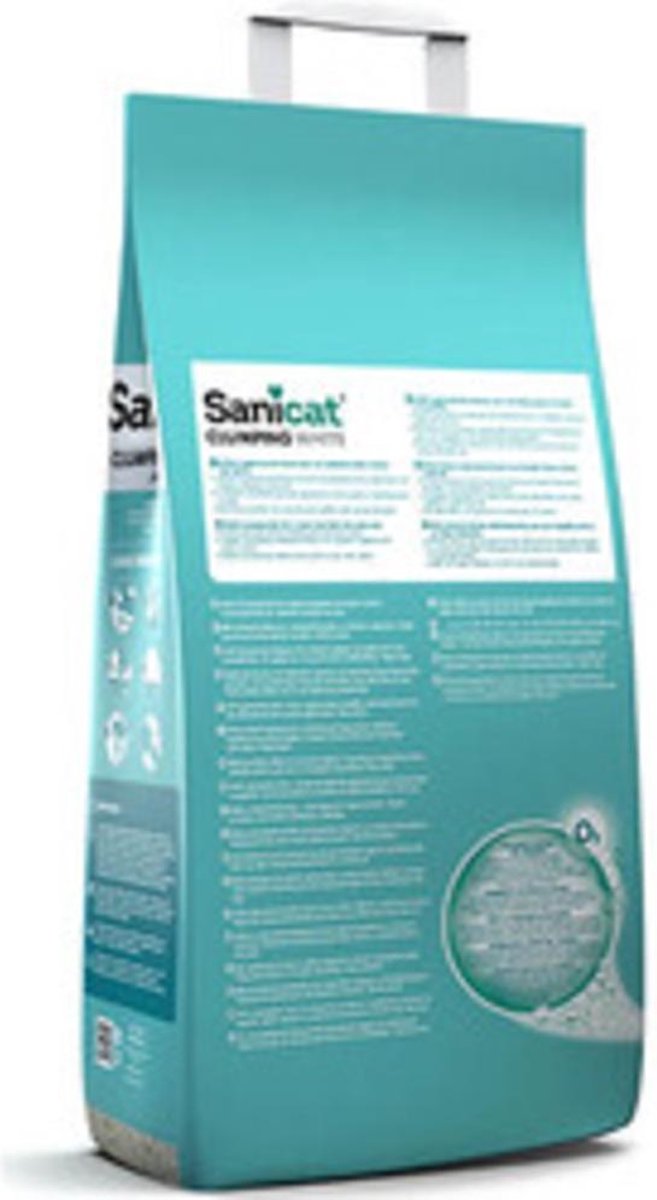  Sanicat Kattenbakvulling Clumping White Cotton Fresh 20 Liter