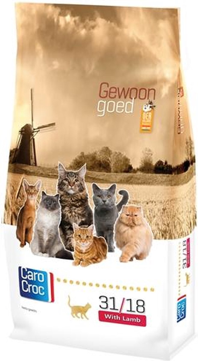  Carocroc Adult - Lam - Kattenvoer - 15 Kg