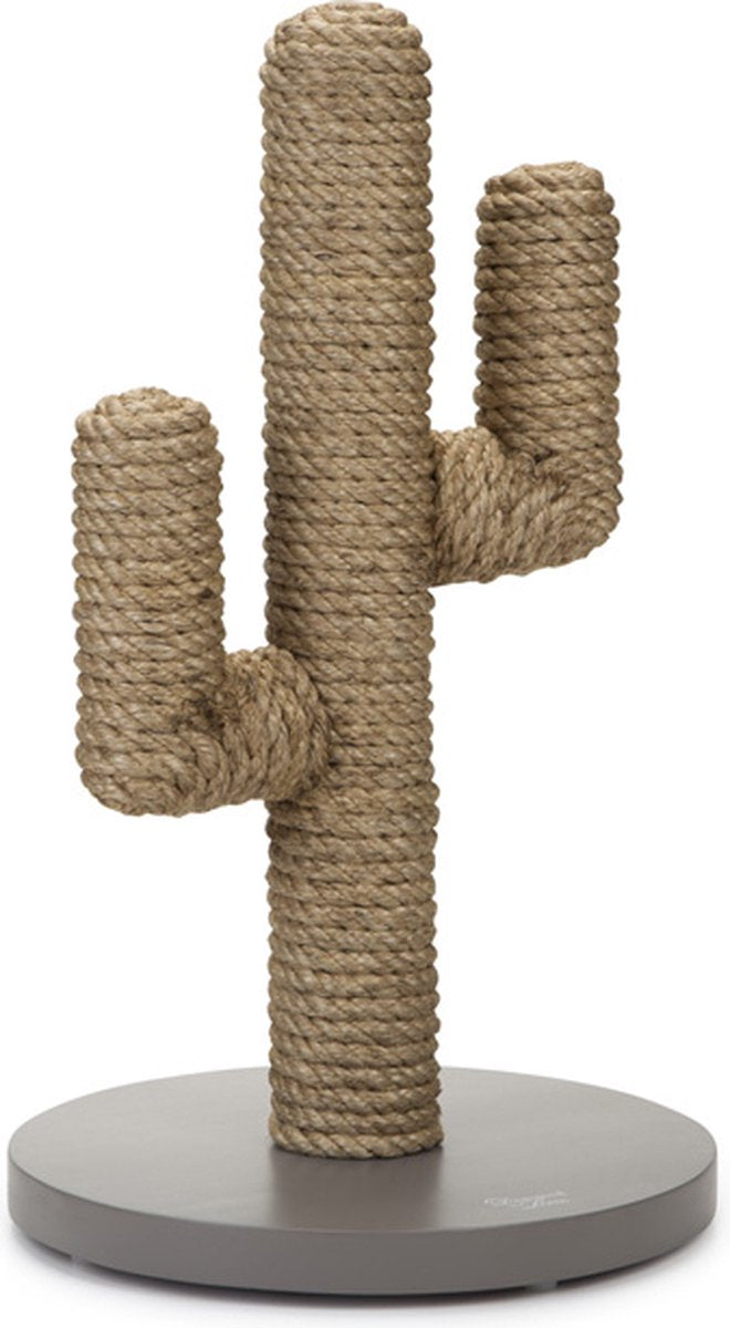  Designed By Lotte Houten Cactus - Krabpaal - Taupe - 35 X 35 X 60 Cm