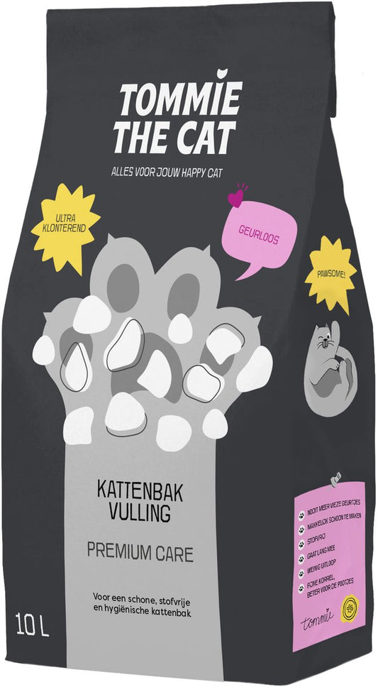  Tommie The Cat - 20L Premium Kattenbakvulling - Geurloos - Ultra Klontvormend &amp; Stofvrij