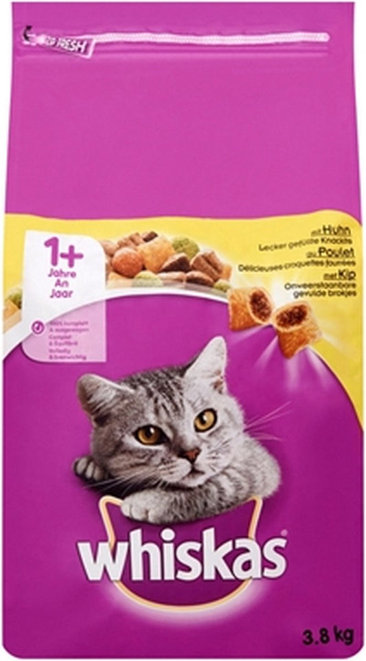  Whiskas _ Droog Adult Kip - 3,8 Kg - 1 Stuks