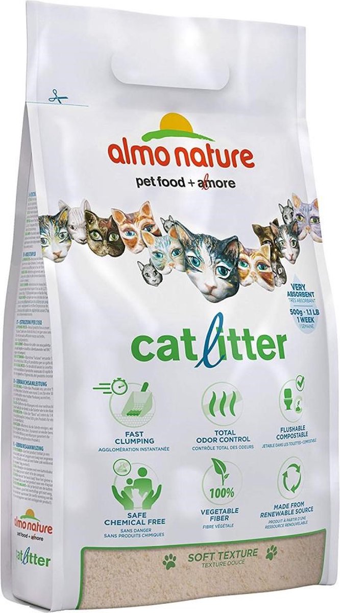  Almo Nature Zuinige Kattenbakvulling Klontvormend En Milieuvriendelijk - Inhoud 4,54 Kg
