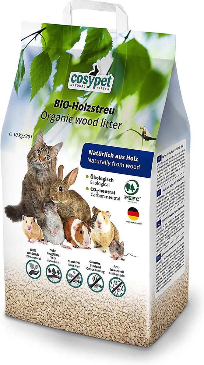  CosyPET Houtkorrels Kattenbakvulling 20L