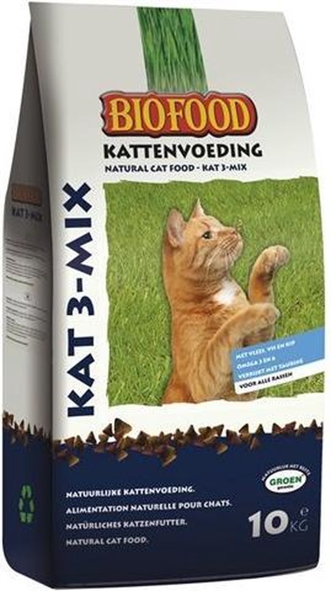  Biofood Kat 3-Mix - Kattenvoer - 10 Kg