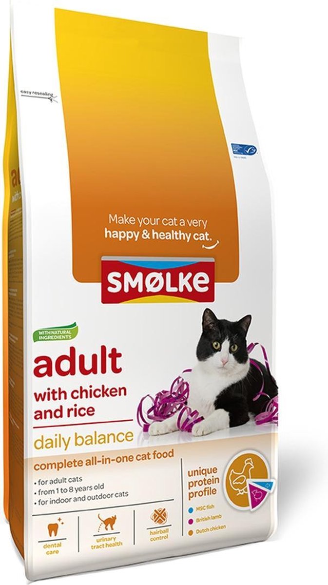  Smolke Adult Chicken &amp; Rice 10 Kg - Kat
