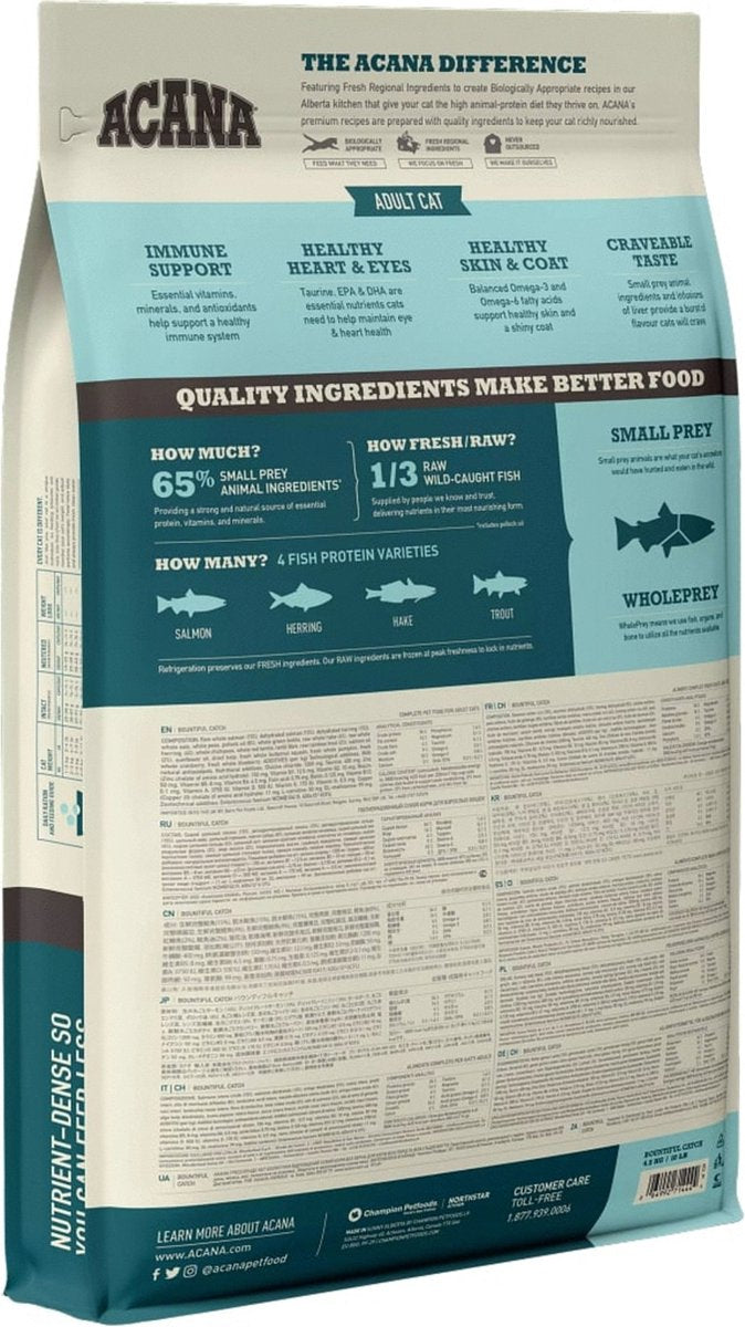  Acana Cat Bountiful Catch 4,5 Kg - Kat