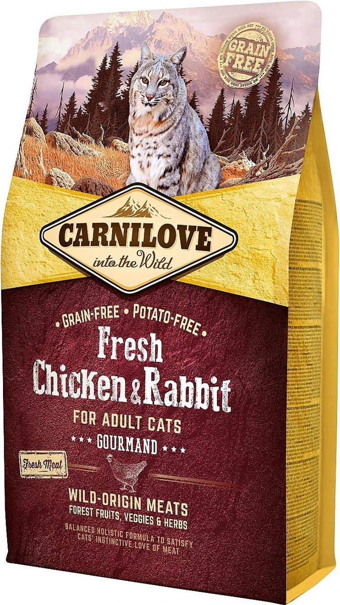  Carnilove Cat Grain Free Fresh Chicken &amp; Rabbit 6 Kg - Kat