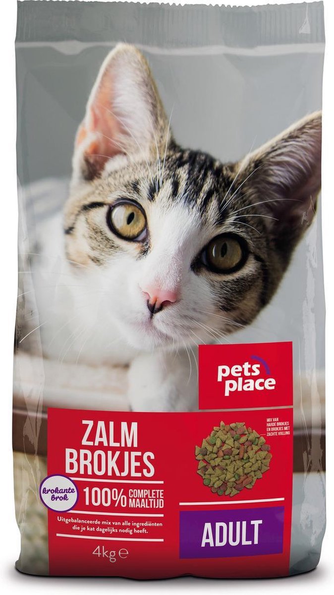 Pets Place Kat Adult - Kattenvoer - Zalm - 4 Kg