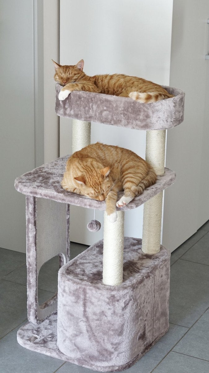  Petrebels Little Rock 99 Katten Krabpaal - Cappuccino - 99 Cm - Stabiel