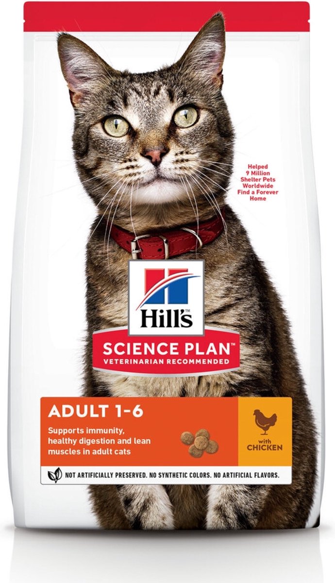  Hill's Feline Adult Kip - Kattenvoer - 7 Kg