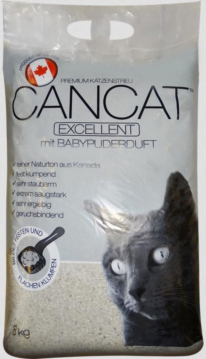  Cancat Excellent Kattenbakvulling 3x8kg Perfecte Klontvorming Met Babypoeder