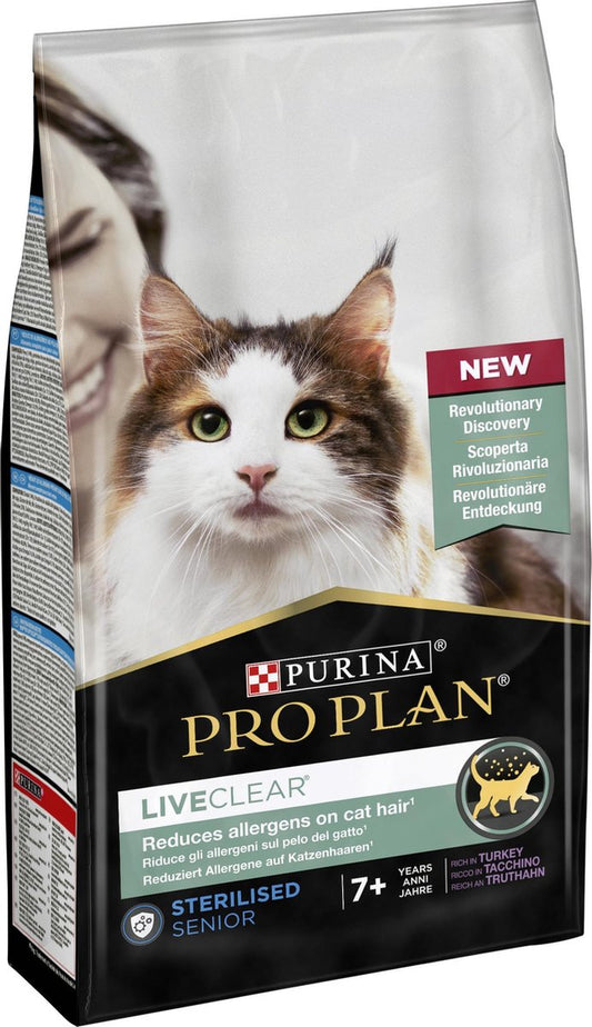  Pro Plan Senior LiveClear Katten Droogvoer - Kalkoen - 1,4 Kg