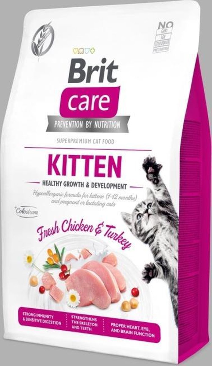  Brit Care Cat Grainfree Kitten Fresh Chicken &amp; Turkey 2 Kg - Kat