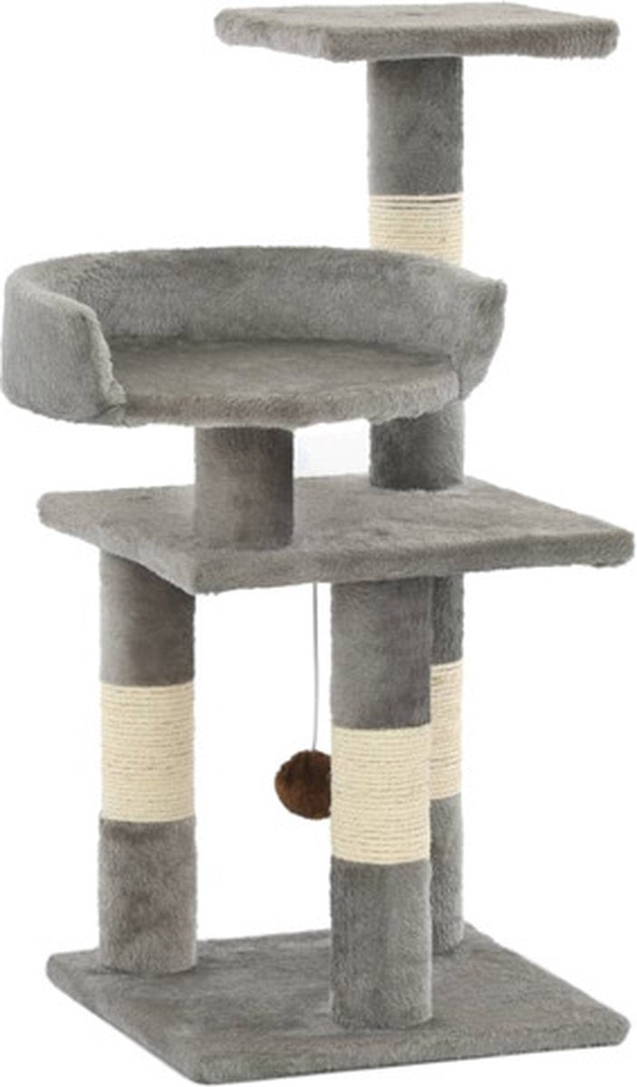  VidaXL Kattenkrabpaal Met Sisal Krabpalen 65 Cm Grijs