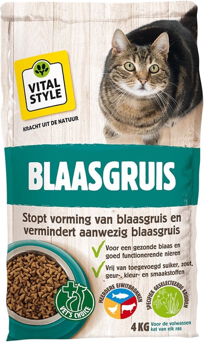  VITALstyle BLAASGRUIS - Kattenbrokken - 4 Kg