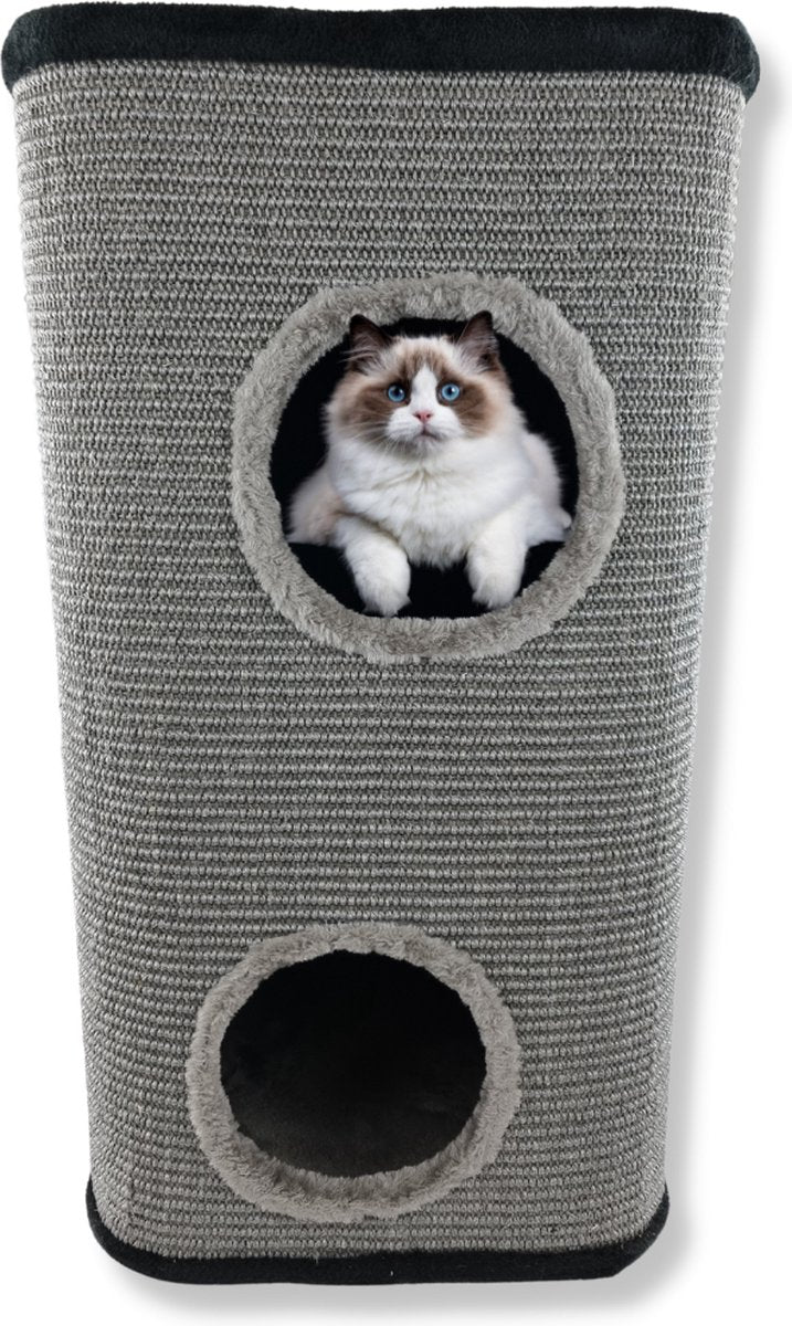  Topmast Krabton Cattower - Grijs - Maat L - 76 Cm - Krabpaal - Krabton Voor Katten