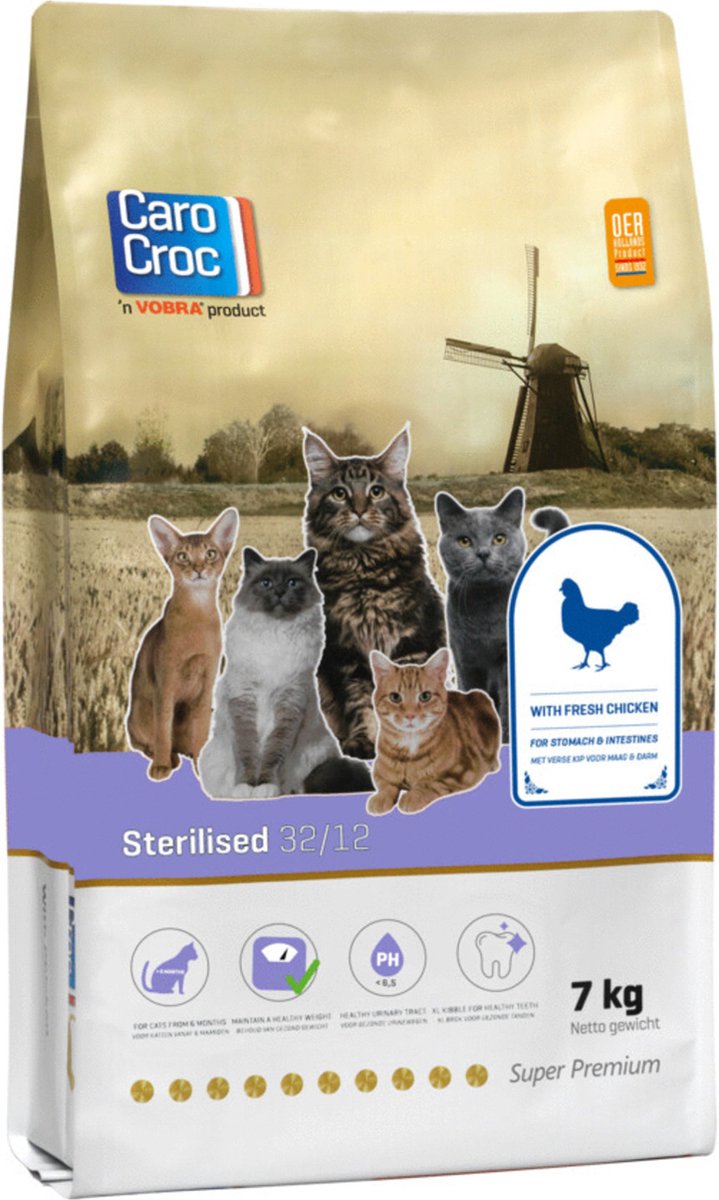  Carocroc Kattenvoer Sterilised 7 Kg - Kat