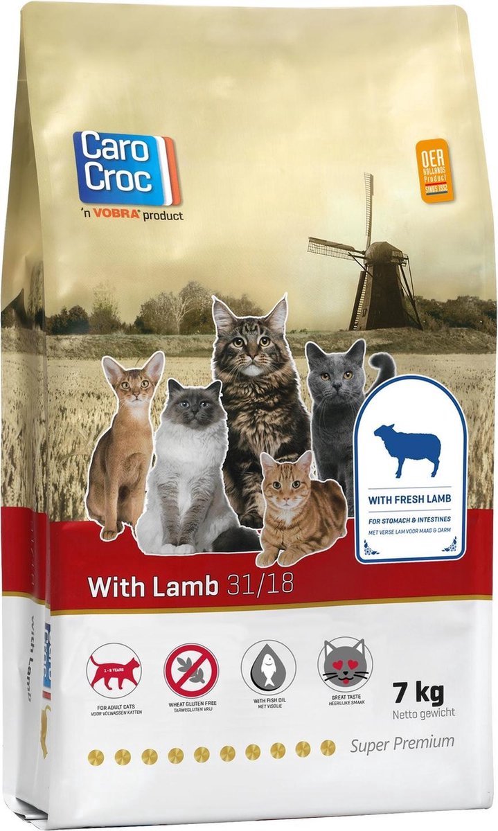  Carocroc Kat Lam - 7 Kg Met Gratis Catessy Stick