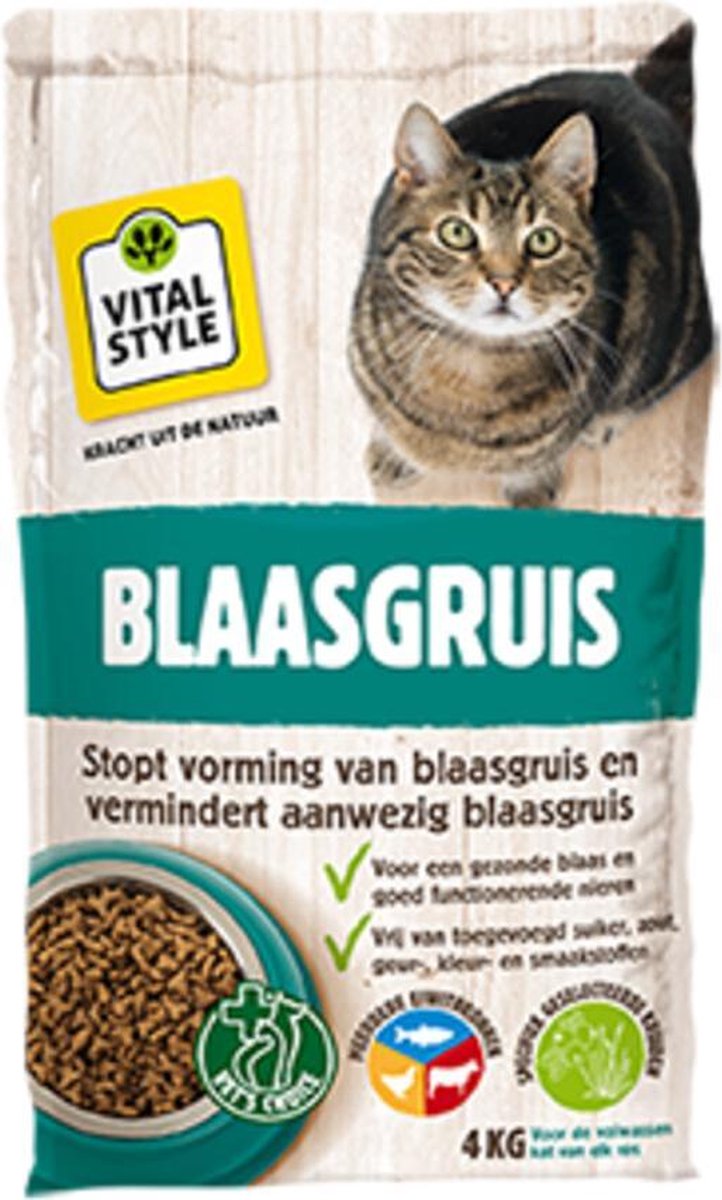  VITALstyle BLAASGRUIS - Kattenbrokken - 4 Kg