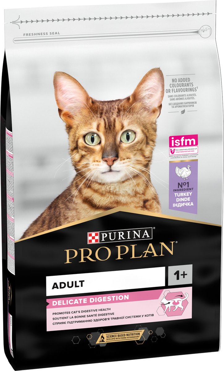  Pro Plan Adult Delicate Digestion - Kattenvoer - Kalkoen - 10 Kg