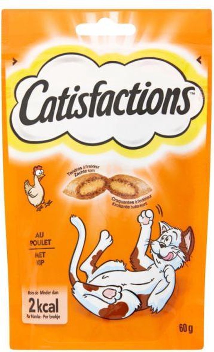  Catisfactions Kattensnoepjes - Kip - 6 X 60g