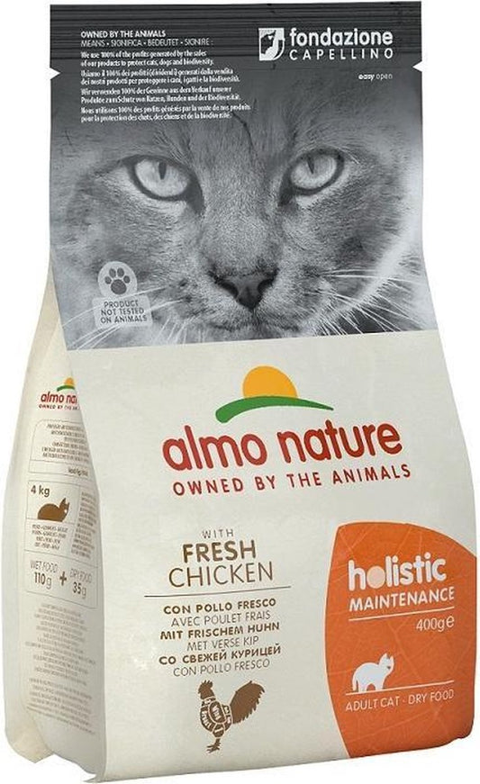  Almo Nature Holistic Droogvoer Voor Volwassen Katten - Kip - In 400gr, 2kg Of 12kg - Holistic Kip - 2kg