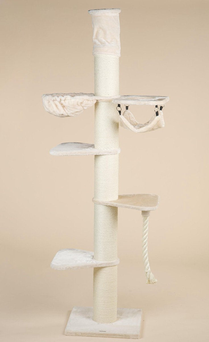  Krabpaal Plafondhoog Voor Grote Katten Maine Coon Tower Crown Crème Beige Van RHRQuality