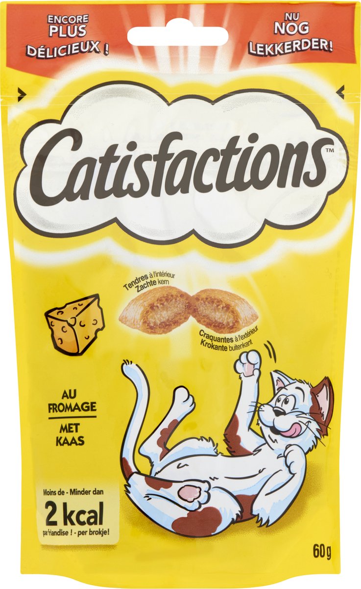  Catisfactions Kattensnack - Kaas - 6 X 60 Gr