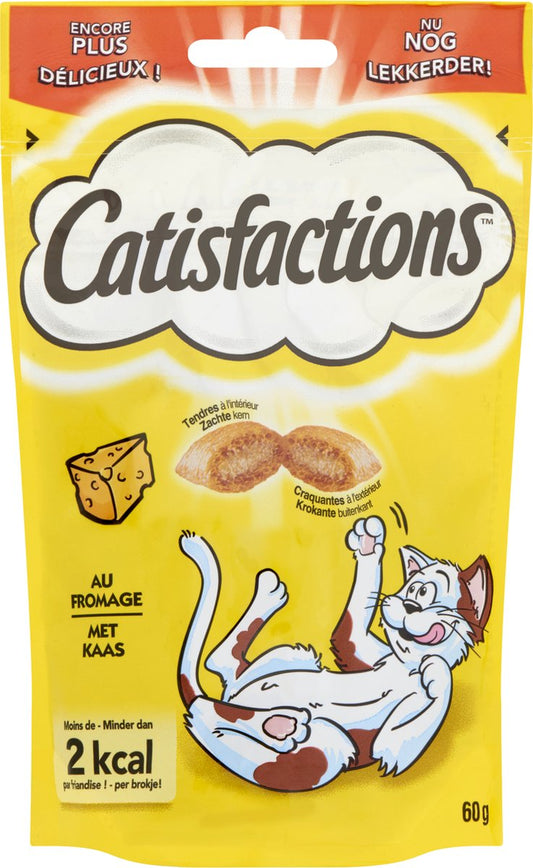  Catisfactions Kattensnack - Kaas - 6 X 60 Gr