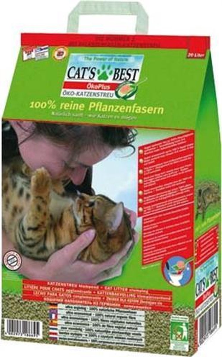  Cat's Best Oko Plus Korrels - Kattenbakvulling - 40 L