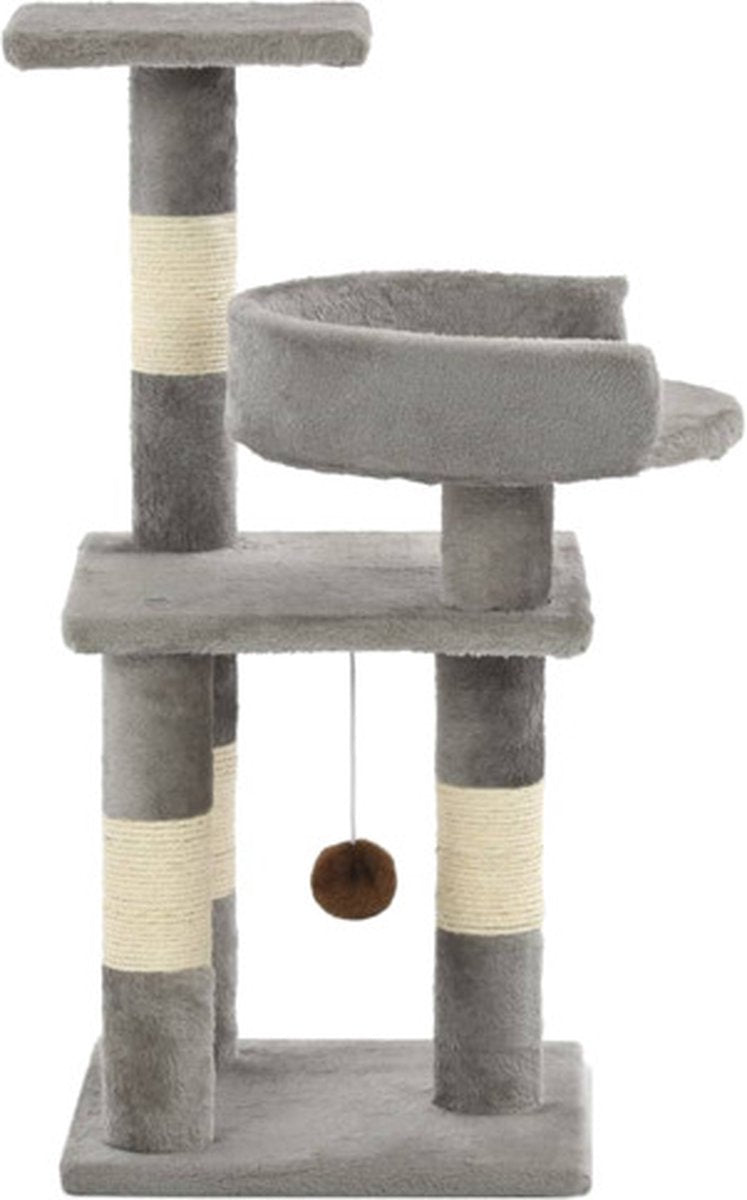  VidaXL Kattenkrabpaal Met Sisal Krabpalen 65 Cm Grijs