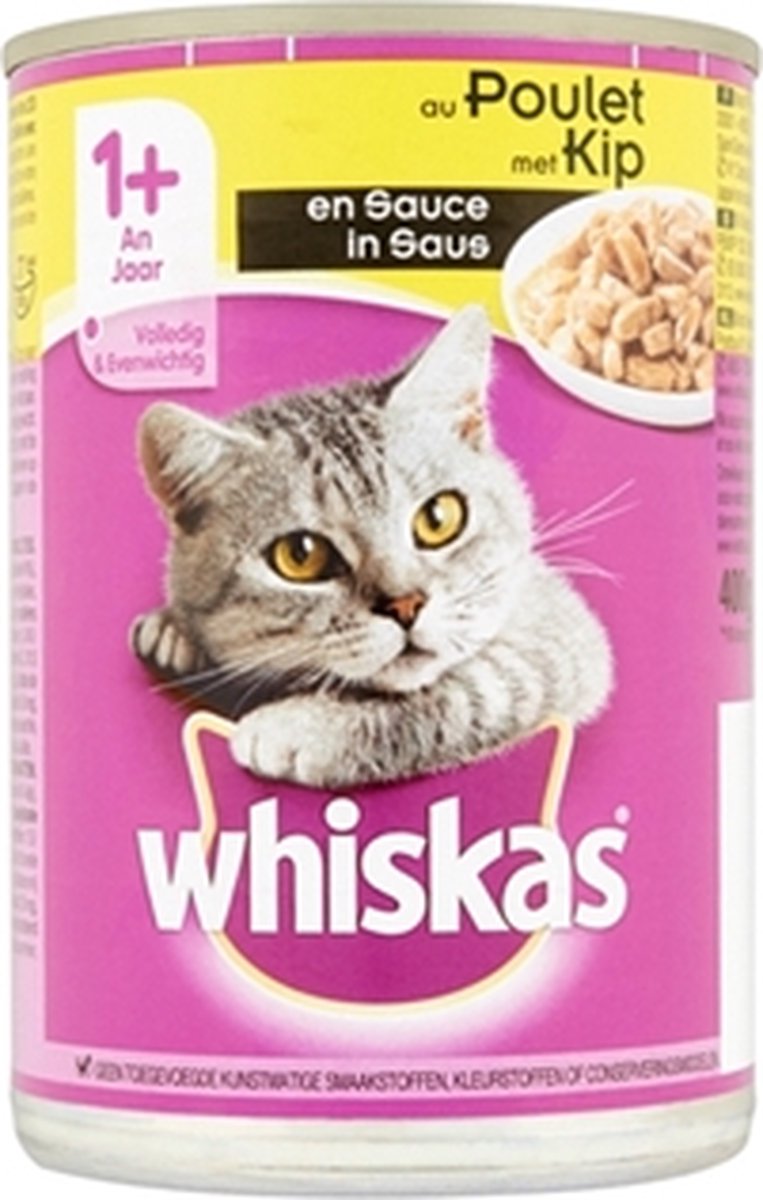 Whiskas Natvoer - Adult - Rund - 12 X 400 Gr