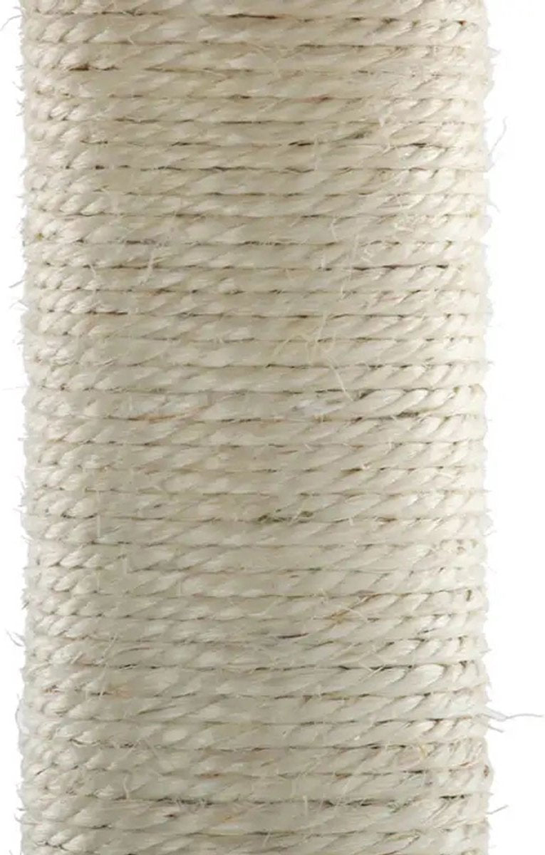  Krabpaal XXL Voor Kat -132 Cm -Beige - Kattenboom Voor Katten - Kattenhuis Van Sisal - XXL Klimpaal Voor Meerdere Katten