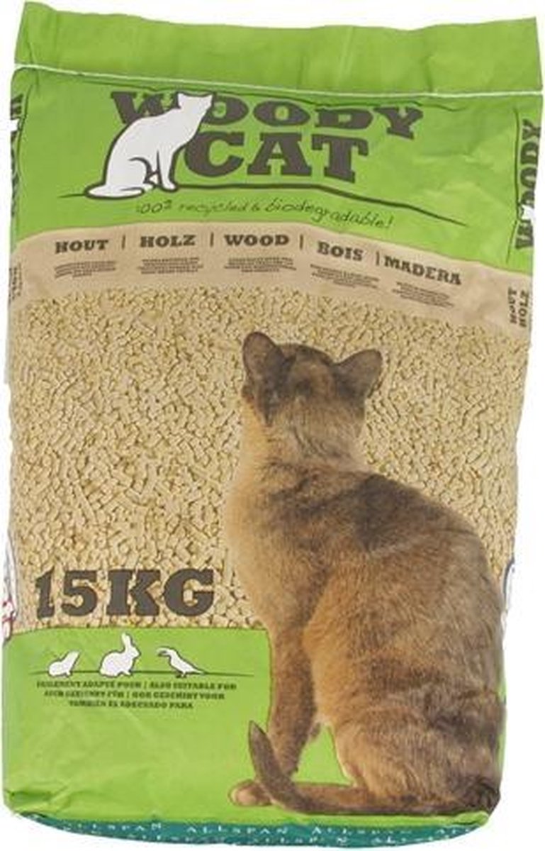  Woody Cat Houtkorrel 25 Liter