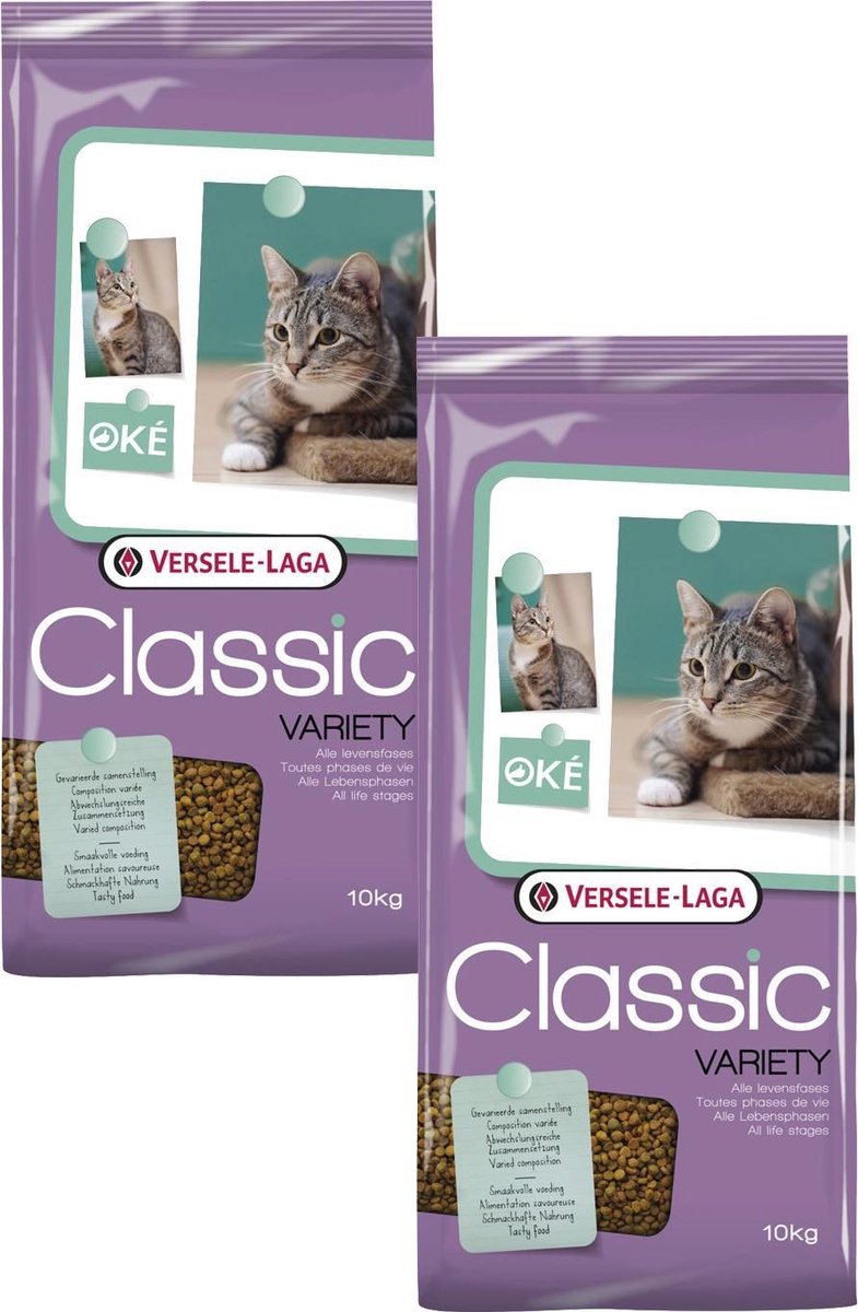  Versele-Laga Classic Variety Kat 4-Mix - Kattenvoer - 2 X 10 Kg