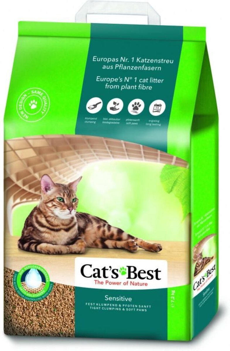  Cat's Best Sensitive - Kattenbakvulling - 20 L