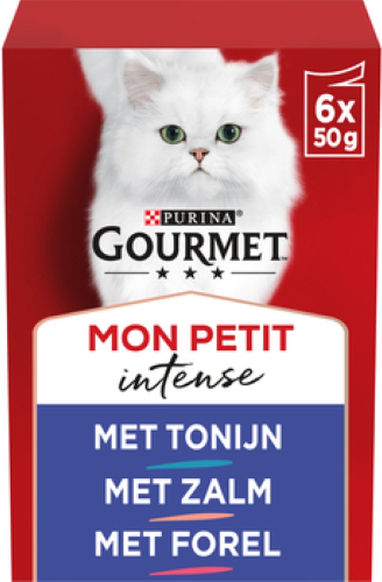  Gourmet Mon Petit Intense - Kattenvoer Natvoer - Vis - 24 X 50 Gr