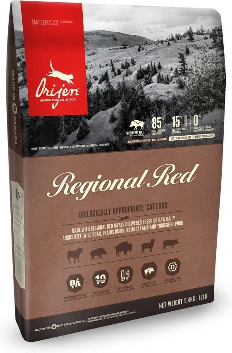  Orijen Regional Red Cat - Kattenvoer - 5.4 Kg
