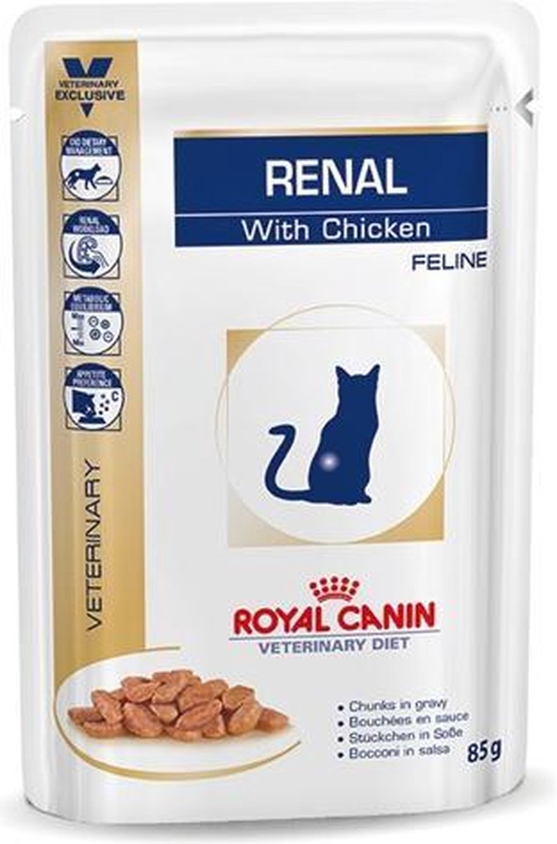  Royal Canin Renal Kip - Kattenvoer - 12 X 85 G