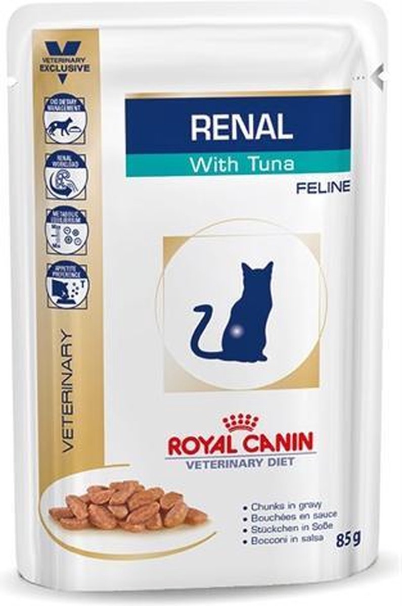  Royal Canin Renal - Tonijn - Kattenvoer - 12 X 85 G