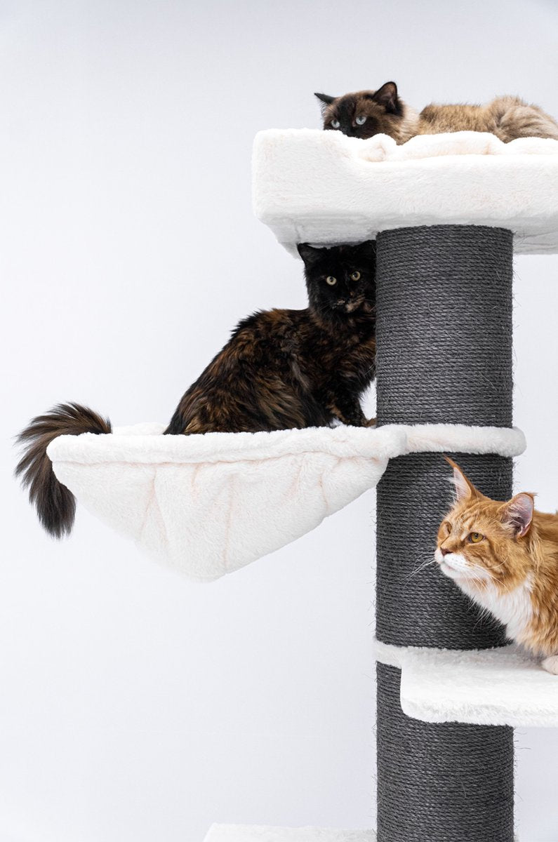  Petrebels Ragdoll 200 Krabpaal Voor Grote Katten - Off White - 20 Cm Stam