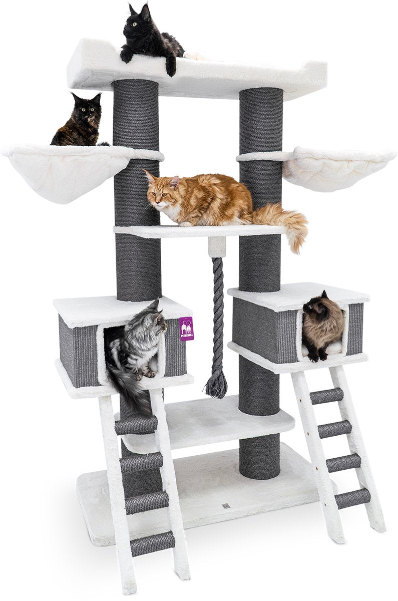  Petrebels Ragdoll 200 Krabpaal Voor Grote Katten - Off White - 20 Cm Stam