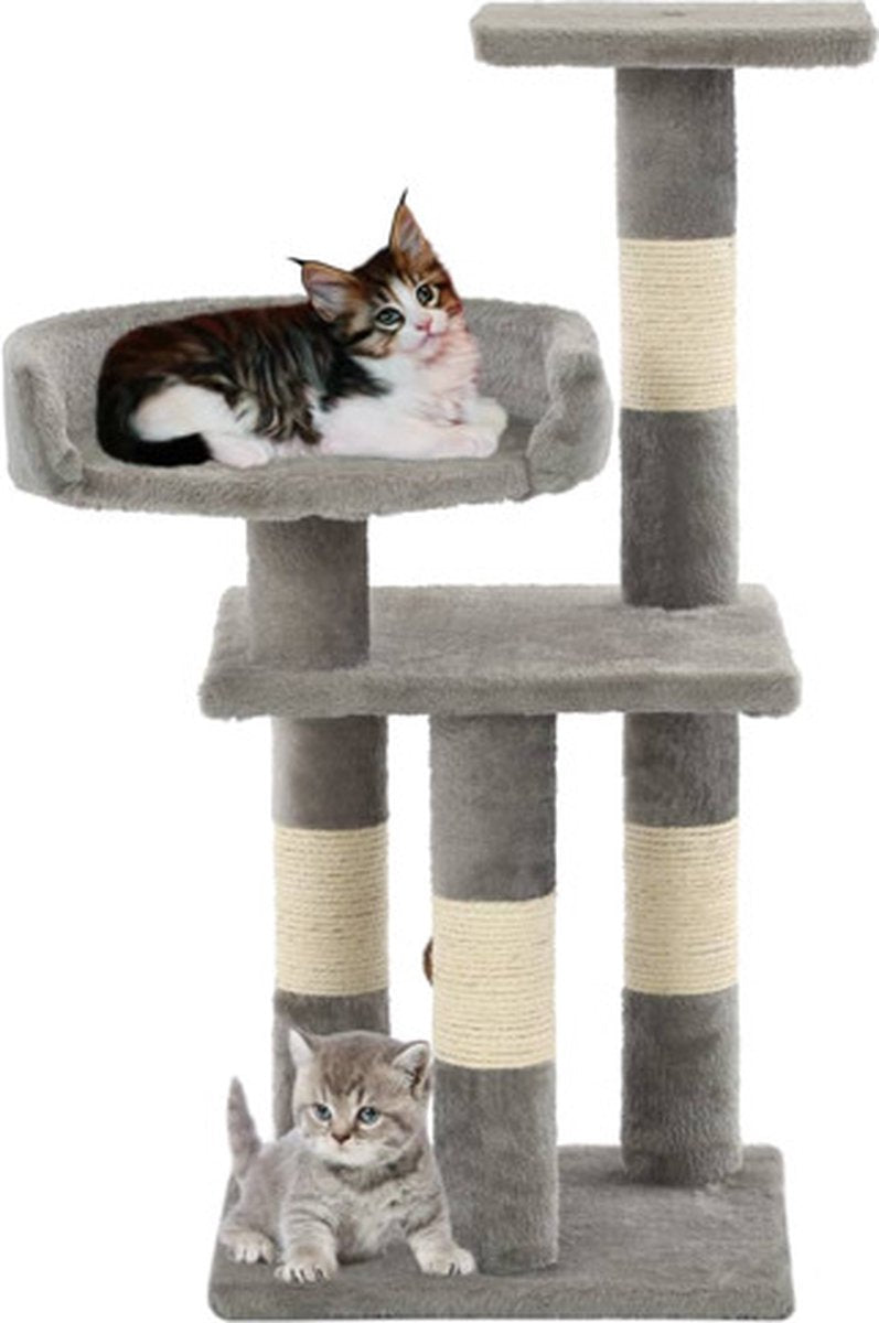  VidaXL Kattenkrabpaal Met Sisal Krabpalen 65 Cm Grijs