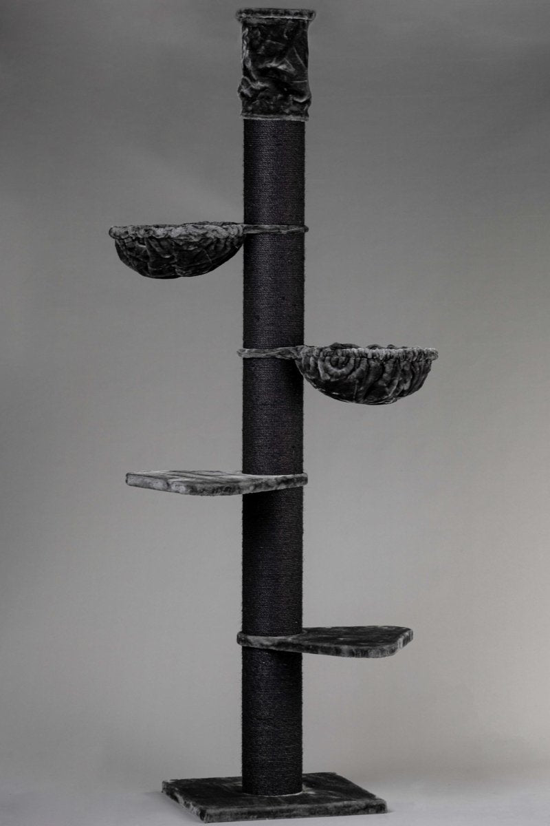  Krabpaal Plafondhoog Voor Grote Katten Maine Coon Tower Blackline Donkergrijs Antraciet Van RHRQuality