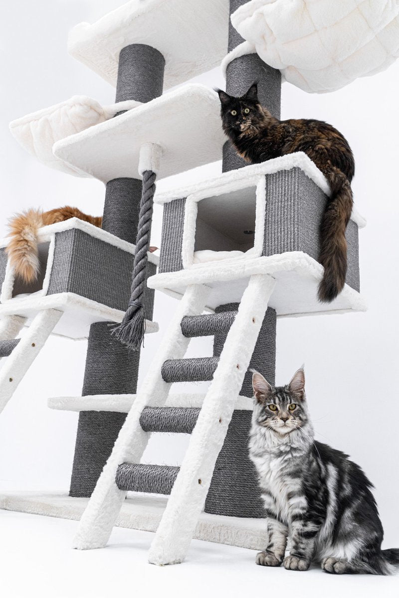  Petrebels Ragdoll 200 Krabpaal Voor Grote Katten - Off White - 20 Cm Stam