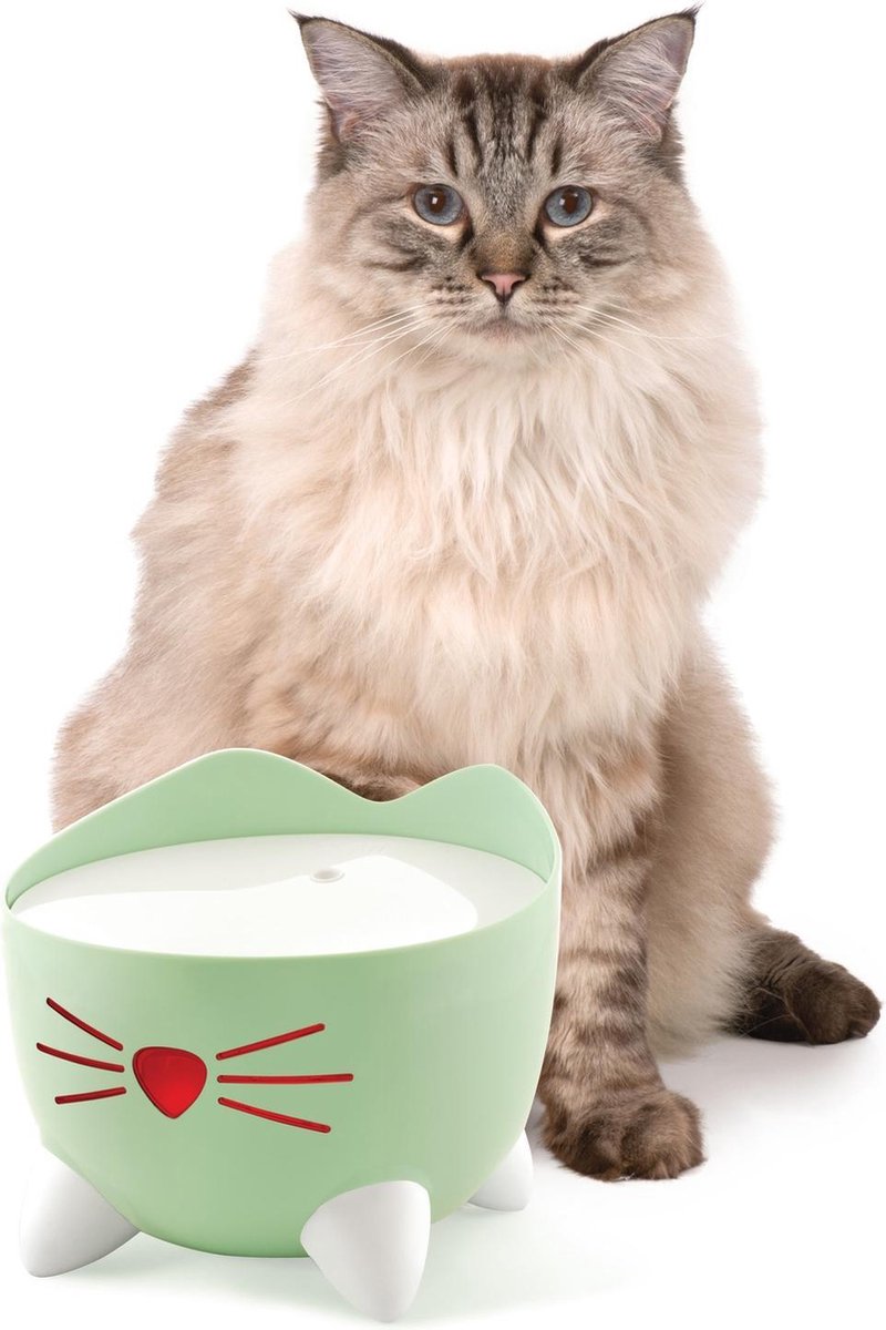  Catit Pixi Fountain - Kattendrinkbak - 20x20x16 Cm Groen