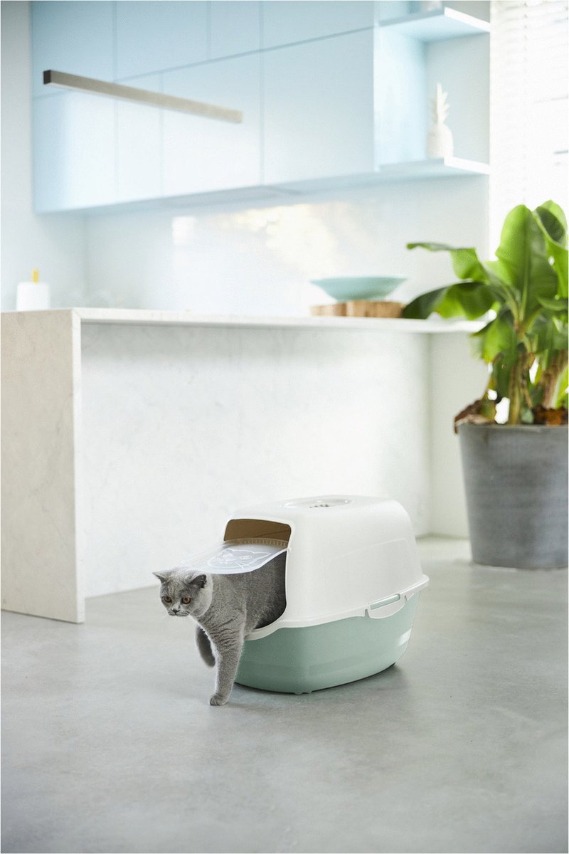  Rotho Bailey - Kattenbak - Groen/Zand