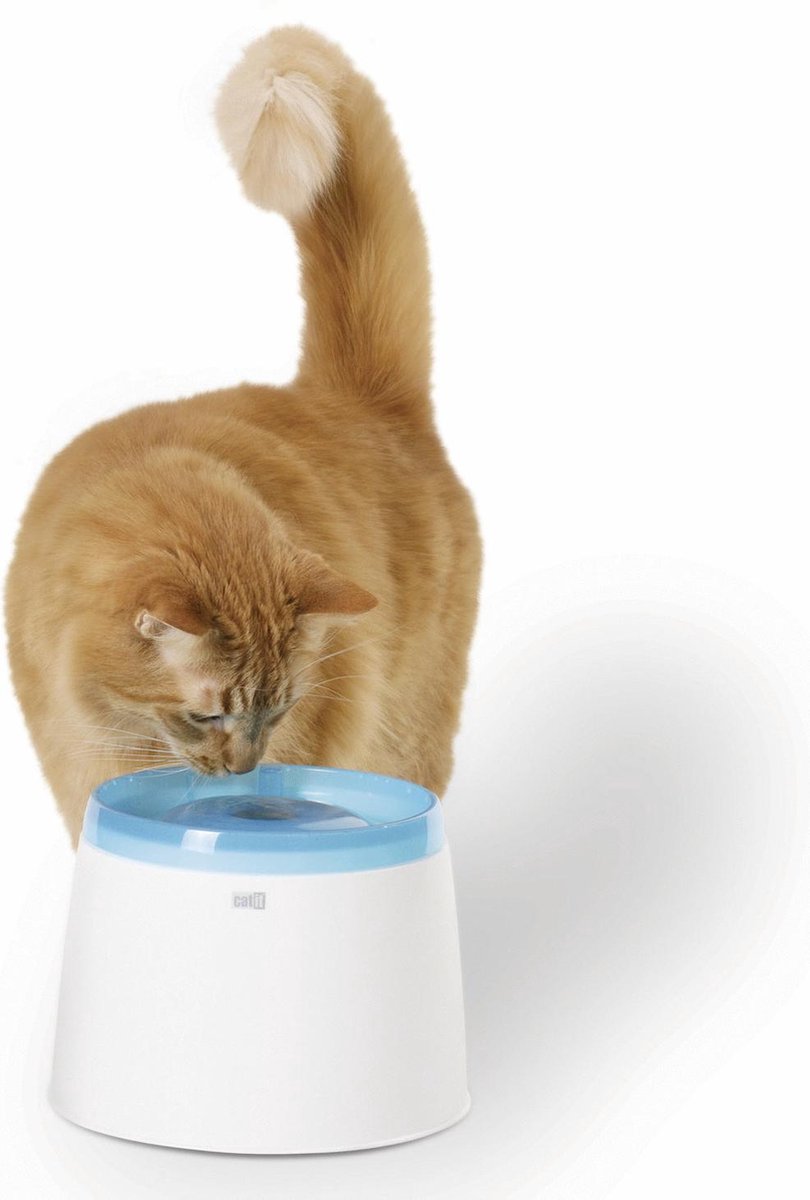  Catit Fresh And Clear - Drinkfontein Kat - Blauw /Wit - 2 L