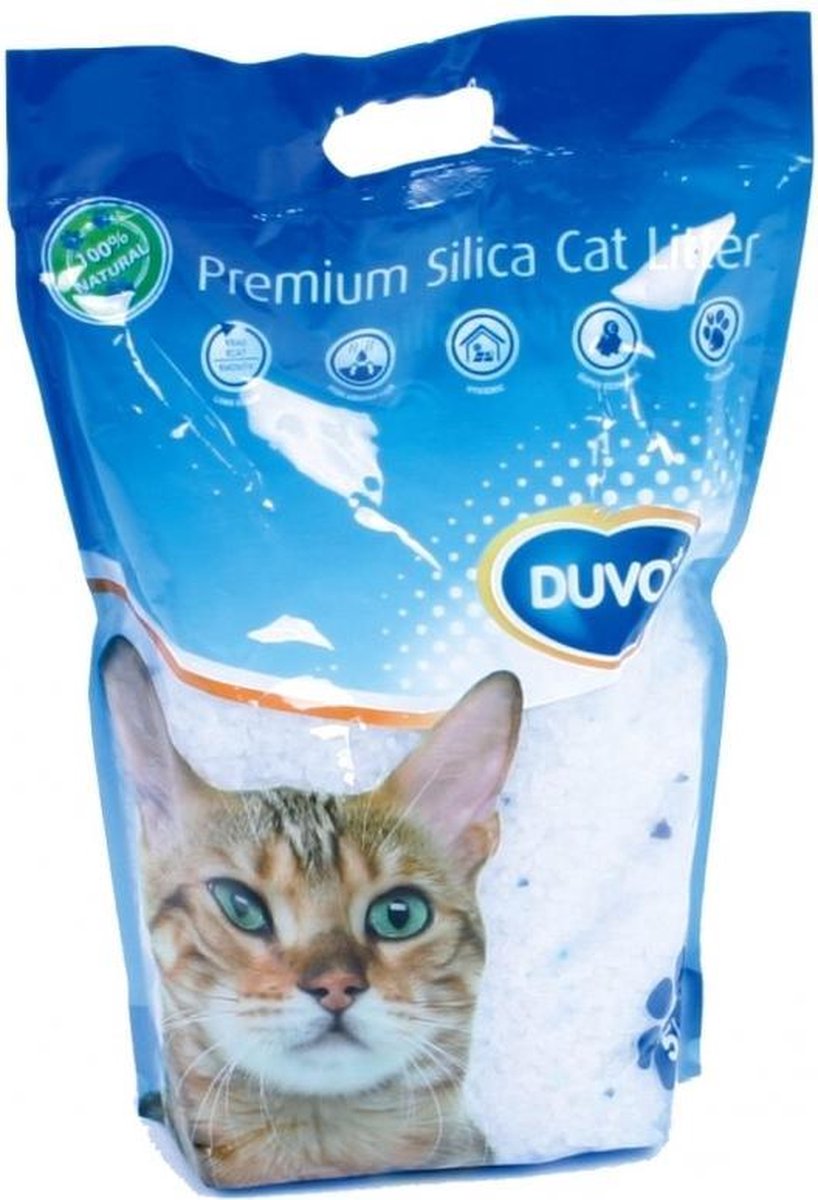  Duvo+ Silica Naturel - Kattenbakvulling - 5 L